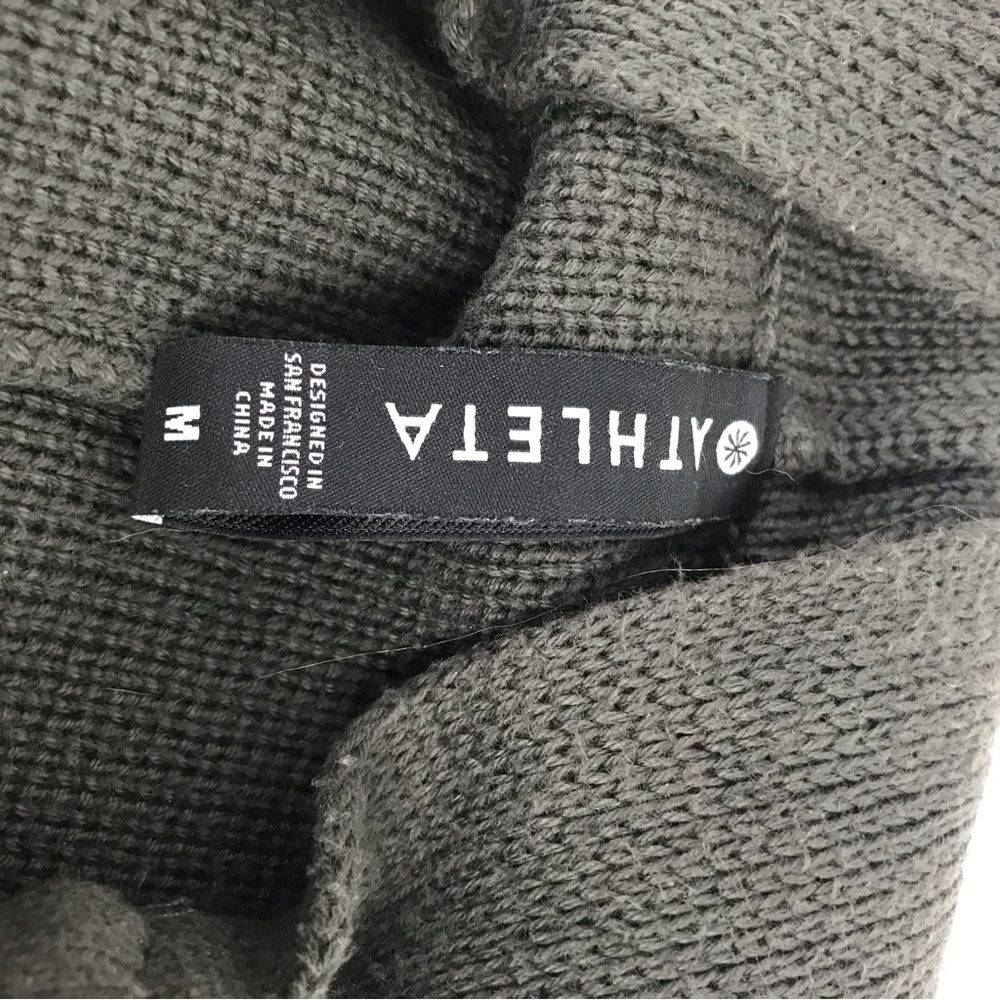 Athleta Aurora Dolman Zip Sweater Green Plus Size M - Picture 6 of 8